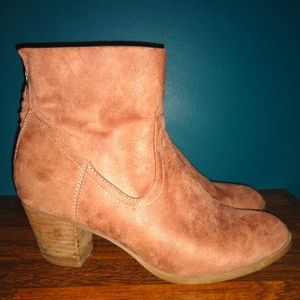 Camel Suede booties